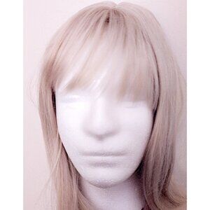 Blonde Wig 12 INCHES Cosplay Bob Cut Costume Aesthetic Hair Platinum Synthetic